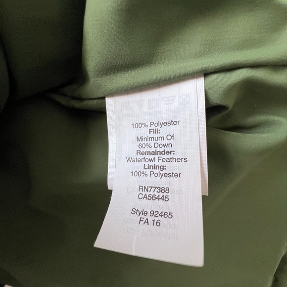 J.Crew Quilted Down Feather Puffer Vest Green Size Large Style 92465 - Picture 14 of 16